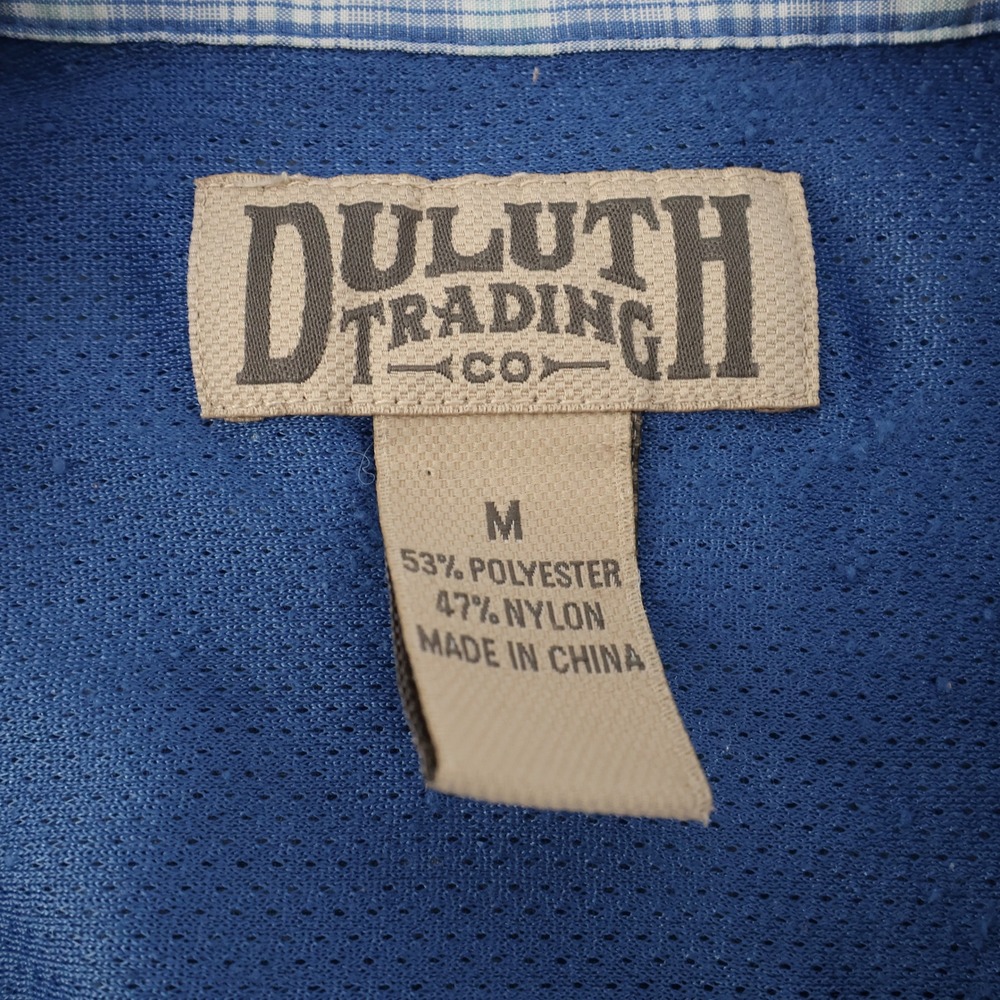 Duluth Trading Co Mens Plaid Short Sleeve Button Up Shirt Mens Medium - Picture 4 of 6